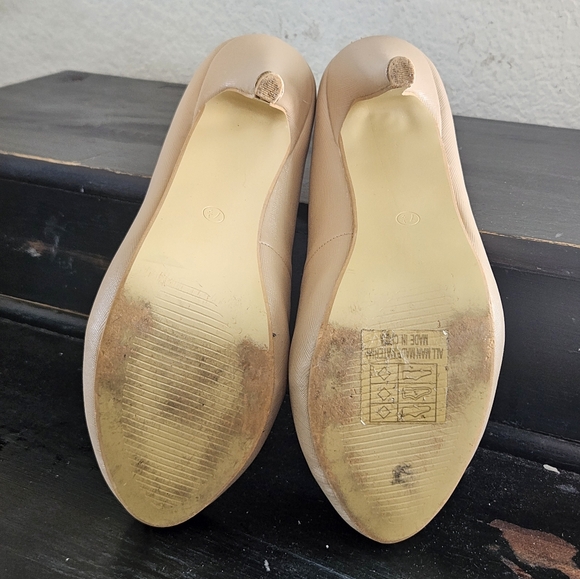 Bella Marie Womens Mindy - 1 Beige Almond Toe Classic Pump High Heel Size 7.5 - Picture 5 of 8